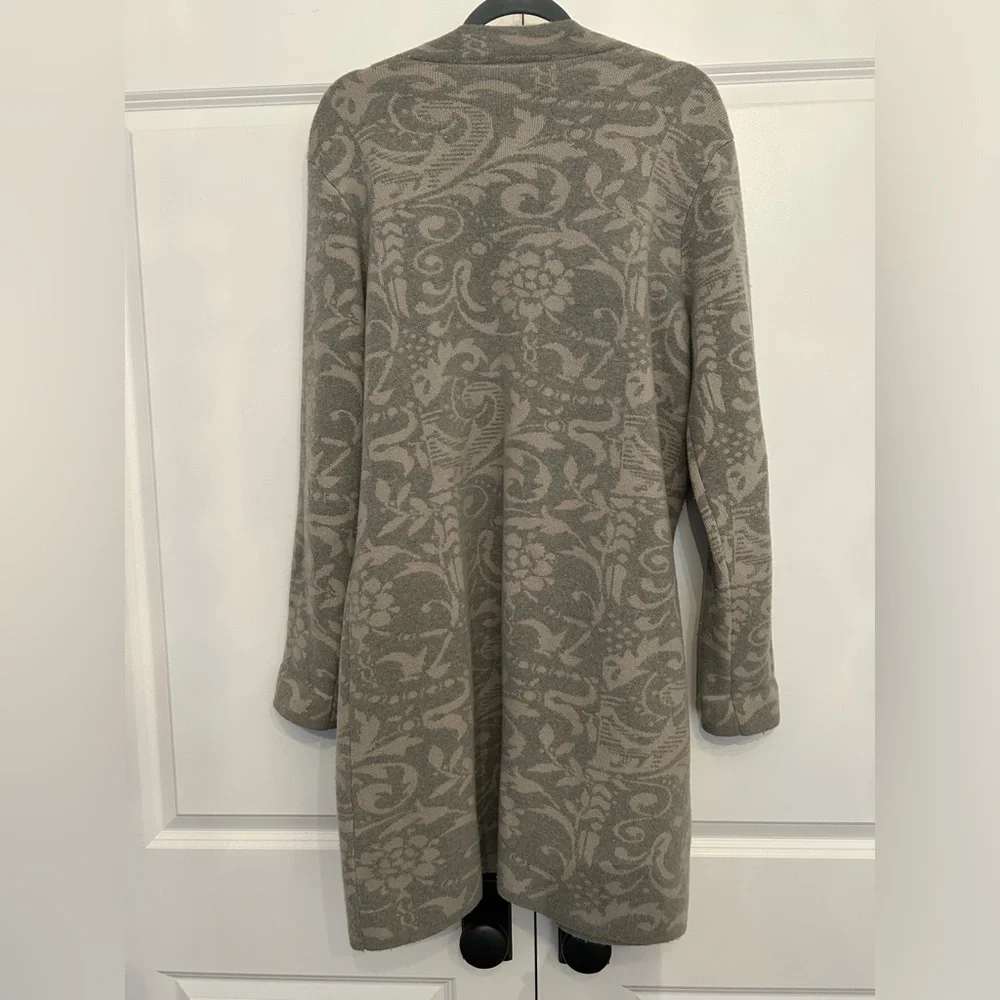 Sundance Gray Floral Embroidered Coat - Picture 5 of 5